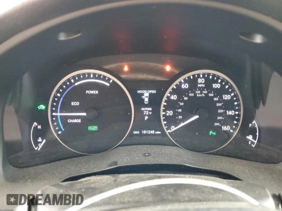 2014 Lexus ES 300h with VIN JTHBW1GG0E2061097, listed as a Copart auction lot 59004505 with 181,248 mi miles and Salvage title. Bid and sale history available at DreamBid. Image 9.