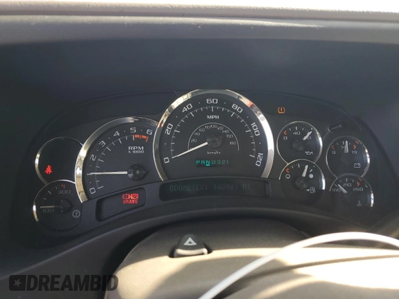 2005 Cadillac Escalade ESV z VIN 3GYFK66NX5G105815, wystawiony jako Copart lot #50099605 z przebiegiem 148 909 mil mil oraz Szkoda całkowita • Salvage title. Historia ofert i sprzedaży dostępna na DreamBid. Obrazek 9.