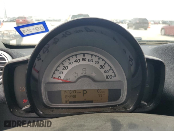 2013 Smart fortwo Pure with VIN WMEEJ3BA1DK633239, listed as a Copart auction lot 54829205 with 147,647 mi miles and Salvage Title. Bid and sale history available at carsss.com. Image 9.