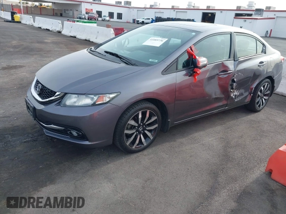 2015 Honda Civic Sedan EX-L with VIN 2HGFB2F97FH532485, listed as a IAAI auction lot 41089736 with 73,706 mi miles. Bid and sale history available at carsss.com. Image 6.