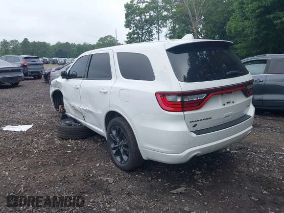 2021 Dodge Durango GT Plus with VIN 1C4RDJDG5MC521437, listed as a IAAI auction lot 42589843 with 53,492 mi miles and . Bid and sale history available at DreamBid. Image 3.
