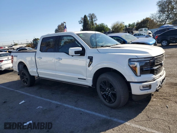2024 Ford F-150 with VIN 1FTFW7LD5RFB69988, listed as a Copart auction lot 85066924 with 2,138 mi miles and Salvage title. Bid and sale history available at DreamBid. Image 4.
