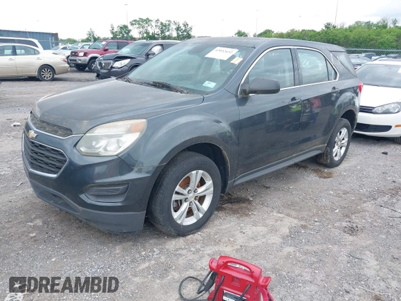 2017 Chevrolet Equinox LS with VIN 2GNALBEK4H1612596, listed as a IAAI auction lot 42052652 with 95,623 mi miles and . Bid and sale history available at carsss.com. Image 2.