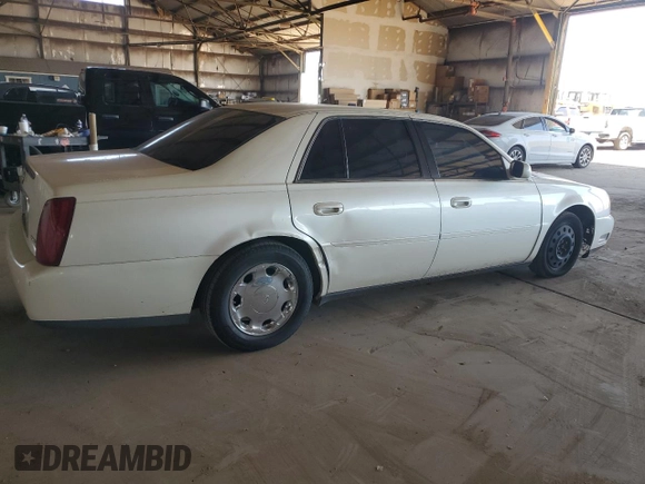 2001 Cadillac DeVille DHS z VIN 1G6KE57Y41U150631, wystawiony jako Copart lot #61805295 z przebiegiem 96 158 mil mil oraz Czysty tytuł • Clean title. Historia ofert i sprzedaży dostępna na DreamBid. Obrazek 3.