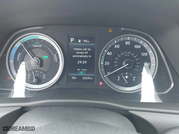 2021 Hyundai Sonata Hybrid SEL with VIN KMHL34JJ4MA026390, listed as a IAAI auction lot 41136913 with 32,439 mi miles. Bid and sale history available at carsss.com. Image 7.