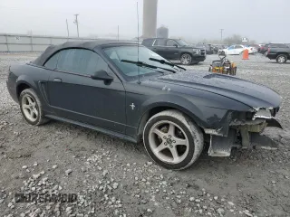 2001 Ford Mustang Deluxe with VIN 1FAFP444X1F212256, listed as a Copart auction lot 50162345 with 157,638 mi miles and Salvage Title. Bid and sale history available at carsss.com. Image 4.