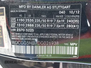 2013 Mercedes-Benz GLK 350 z VIN WDCGG5HB7DG026938, wystawiony jako IAAI lot #42096460 z przebiegiem 271 577 mil mil oraz . Historia ofert i sprzedaży dostępna na DreamBid. Obrazek 9.