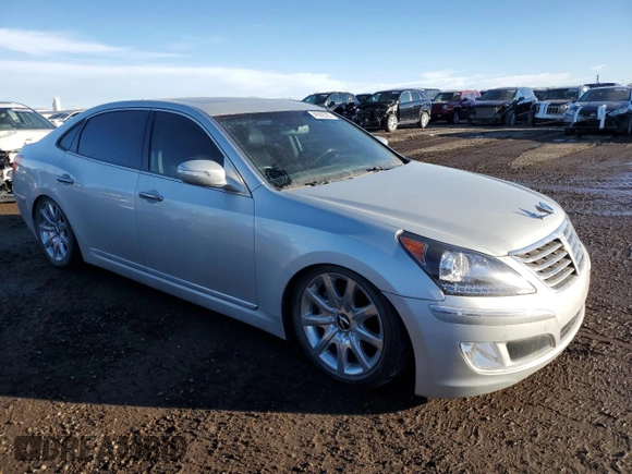 2012 Hyundai Equus Signature with VIN KMHGH4JHXCU051341, listed as a Copart auction lot 46582205 with 161,776 mi miles and Clean title. Bid and sale history available at DreamBid. Image 4.