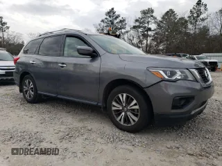 2017 Nissan Pathfinder SV z VIN 5N1DR2MN5HC909799, wystawiony jako Copart lot #43310305 z przebiegiem 69 599 mil mil oraz Szkoda całkowita • Salvage title. Historia ofert i sprzedaży dostępna na DreamBid. Obrazek 4.