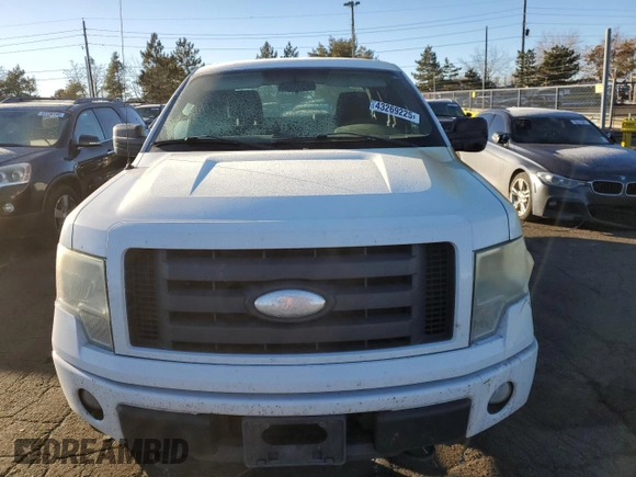 2009 Ford F-150 STX with VIN 1FTRX14W89KC77987, listed as a Copart auction lot 43269225 with 254,567 mi miles and Salvage title. Bid and sale history available at DreamBid. Image 5.