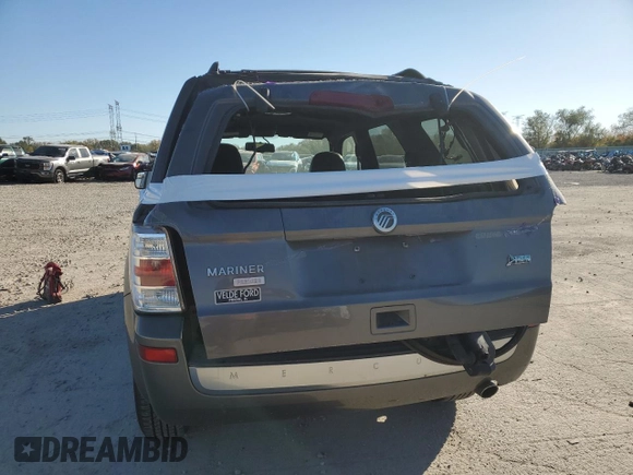 2011 Mercury Mariner Premier with VIN 4M2CN8HGXBKJ07654, listed as a Copart auction lot 76893784 with 0 mi miles and Salvage Title. Bid and sale history available at carsss.com. Image 6.