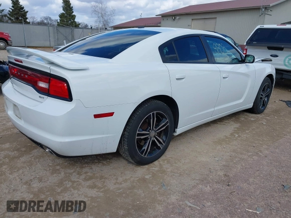 2014 Dodge Charger SXT with VIN 2C3CDXJG9EH255078, listed as a IAAI auction lot 41880363 with 124,864 mi miles. Bid and sale history available at carsss.com. Image 4.