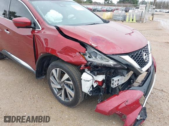 2019 Nissan Murano Platinum with VIN 5N1AZ2MJ0KN152290, listed as a IAAI auction lot 41299085 with 25,668 mi miles and . Bid and sale history available at DreamBid. Image 6.