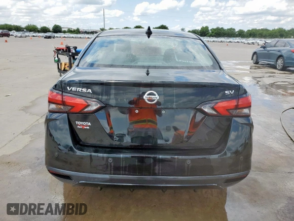2021 Nissan Versa SV with VIN 3N1CN8EVXML859612, listed as a Copart auction lot 58491295 with 86,335 mi miles and Salvage title. Bid and sale history available at DreamBid. Image 6.