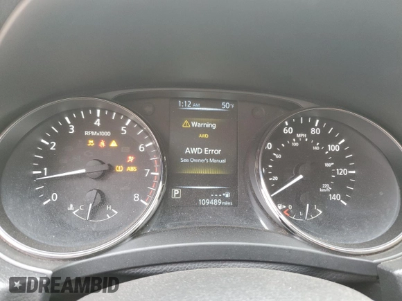 2017 Nissan Rogue SV z VIN KNMAT2MV6HP567975, wystawiony jako Copart lot #51573335 z przebiegiem 109 489 mil mil oraz Szkoda całkowita • Salvage title. Historia ofert i sprzedaży dostępna na DreamBid. Obrazek 9.
