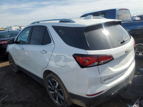 2022 Chevrolet Equinox Premier with VIN 3GNAXNEV7NS225086, listed as a Copart auction lot 48497295 with 15,762 mi miles and Salvage Title. Bid and sale history available at carsss.com. Image 2.