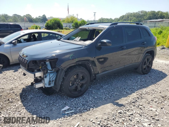2021 Jeep Cherokee Altitude with VIN 1C4PJLLBXMD144549, listed as a Copart auction lot 62163435 with 94,571 mi miles and Salvage title. Bid and sale history available at DreamBid. Image 1.