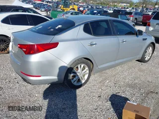 2013 Kia Optima LX with VIN 5XXGM4A79DG199785, listed as a IAAI auction lot 42015820 with 137,202 mi miles. Bid and sale history available at carsss.com. Image 4.