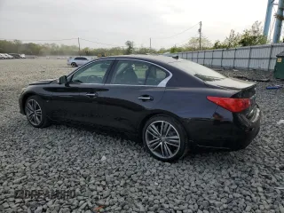 2014 Infiniti Q50 Sport with VIN JN1BV7AR9EM697624, listed as a Copart auction lot 54316585 with 92,902 mi miles and Salvage Title. Bid and sale history available at carsss.com. Image 2.