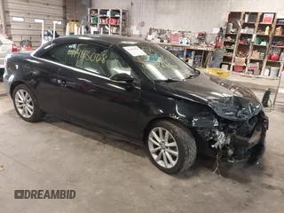 2014 Volkswagen Eos Komfort with VIN WVWBW8AH8EV001000, listed as a IAAI auction lot 41443068 with 76,980 mi miles and . Bid and sale history available at DreamBid. Image 1.