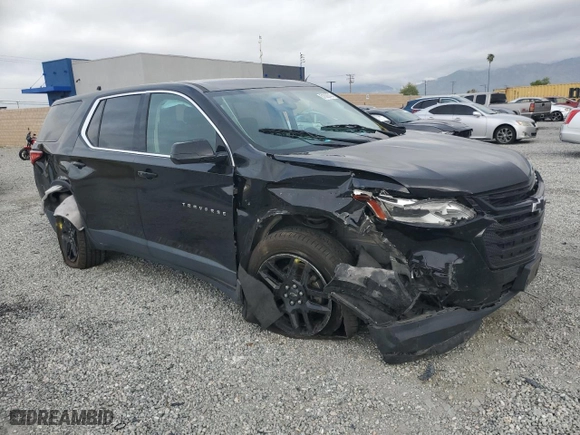 2019 Chevrolet Traverse LS with VIN 1GNERFKW2KJ285255, listed as a Copart auction lot 51008745 with 55,088 mi miles and Salvage Title. Bid and sale history available at carsss.com. Image 4.