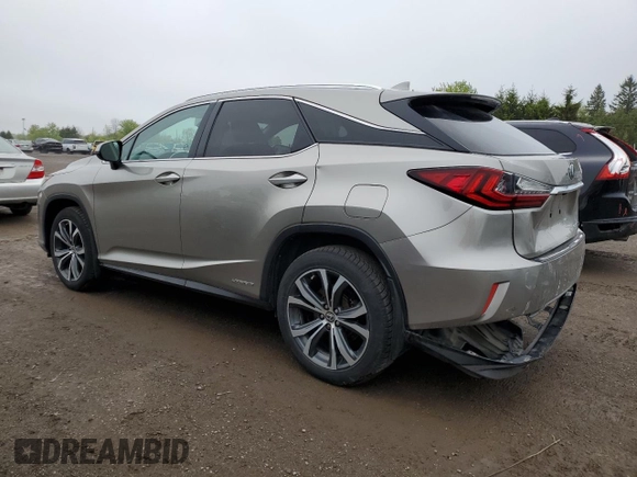 2018 Lexus RX 450h with VIN 2T2BGMCA7JC023729, listed as a Copart auction lot 57952585 with 169,102 mi miles and Clean title. Bid and sale history available at DreamBid. Image 2.