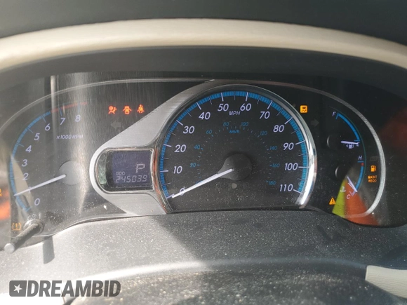 2011 Toyota Sienna XLE AAS with VIN 5TDYK3DC5BS094699, listed as a Copart auction lot 61583905 with 245,035 mi miles and Salvage title. Bid and sale history available at DreamBid. Image 9.