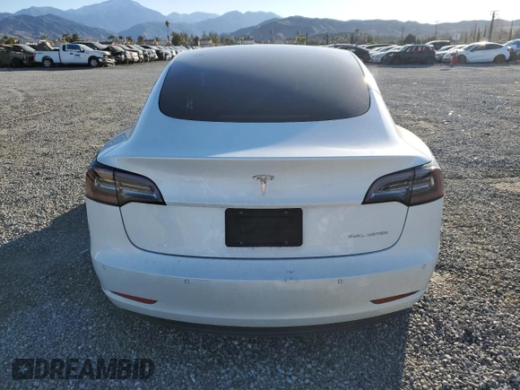 2021 Tesla Model 3 Long Range with VIN 5YJ3E1EB0MF059457, listed as a Copart auction lot 46277945 with 102,367 mi miles and Salvage Title. Bid and sale history available at carsss.com. Image 6.
