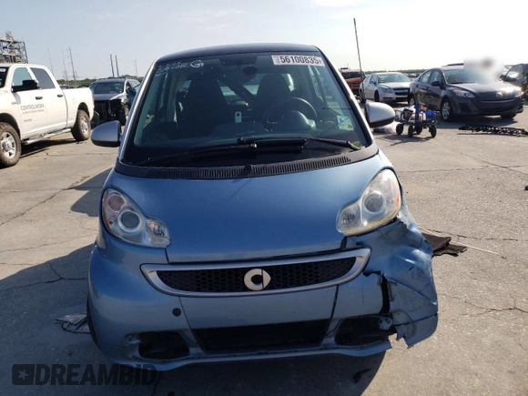 2013 Smart fortwo Pure with VIN WMEEJ3BA6DK674305, listed as a Copart auction lot 56100835 with 78,158 mi miles and Salvage title. Bid and sale history available at DreamBid. Image 5.