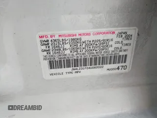 2004 Mitsubishi Outlander LS with VIN JA4LZ31F04U060022, listed as a IAAI auction lot 41775408 with 83,515 mi miles. Bid and sale history available at carsss.com. Image 9.