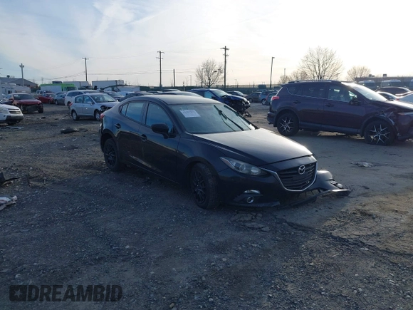 2015 Mazda 3 i SV with VIN JM1BM1T74F1246158, listed as a IAAI auction lot 41587923 with 147,001 mi miles. Bid and sale history available at carsss.com. Image 1.