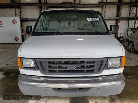 2005 Ford Econoline Cargo z VIN 1FTNS24LX5HA07675, wystawiony jako Copart lot #53780905 z przebiegiem 503 969 mil mil oraz Czysty tytuł • Clean title. Historia ofert i sprzedaży dostępna na DreamBid. Obrazek 5.