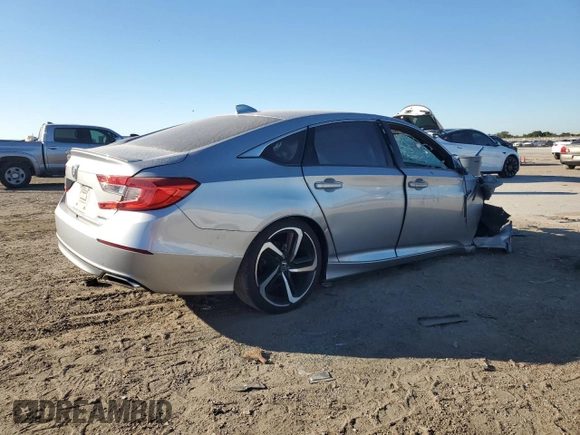 2018 Honda Accord Sedan Sport 1.5T with VIN 1HGCV1F30JA089488, listed as a Copart auction lot 53901705 with 0 mi miles and Salvage Title. Bid and sale history available at carsss.com. Image 3.
