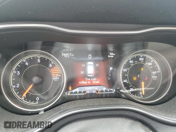 2020 Jeep Cherokee Limited with VIN 1C4PJLDB0LD653580, listed as a Copart auction lot 52700875 with 114,517 mi miles and Salvage title. Bid and sale history available at DreamBid. Image 9.