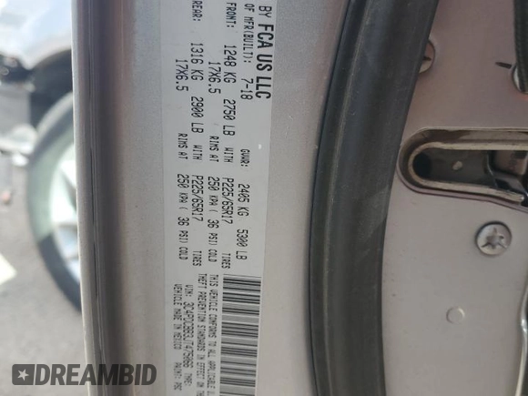 2018 Dodge Journey SXT with VIN 3C4PDCBB3JT475066, listed as a Copart auction lot 49462535 with 168,492 mi miles and Salvage Title. Bid and sale history available at DreamBid. Image 14.