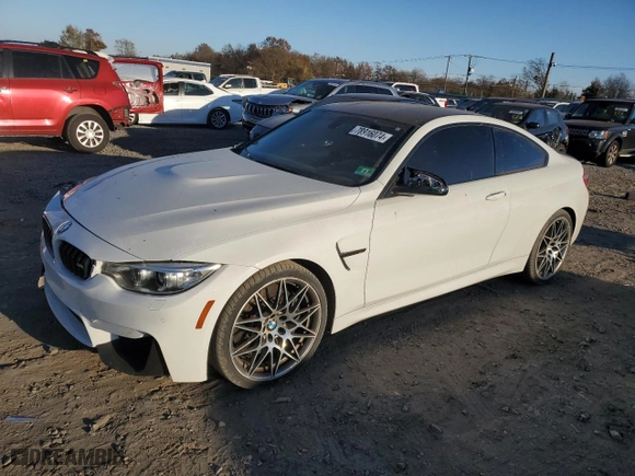 2017 BMW M4 with VIN WBS3R9C37HA014327, listed as a Copart auction lot 78916074 with NaN miles and Salvage Title. Bid and sale history available at carsss.com. Image 1.