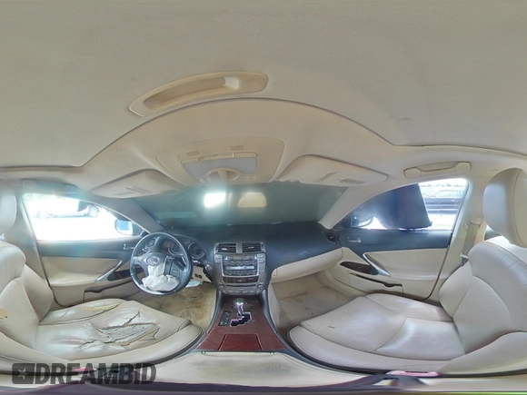 2008 Lexus IS 250 with VIN JTHBK262X85052613, listed as a Copart auction lot 60151025 with 355,990 mi miles and Salvage title. Bid and sale history available at DreamBid. Image 14.