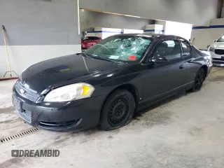 2006 Chevrolet Monte Carlo LS with VIN 2G1WJ15K769405187, listed as a Copart auction lot 72058524 with 144,905 mi miles and Salvage Title. Bid and sale history available at carsss.com. Image 1.