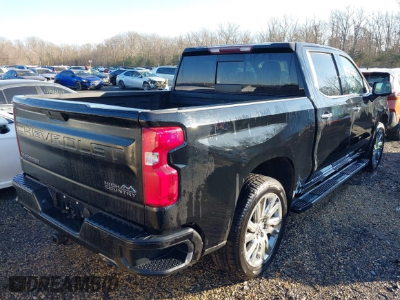 2019 Chevrolet Silverado 1500 High Country with VIN 1GCUYHEL6KZ236050, listed as a IAAI auction lot 41386918 with 105,462 mi miles. Bid and sale history available at carsss.com. Image 4.