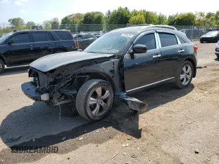 2009 Infiniti FX35 with VIN JNRAS18W49M154665, listed as a Copart auction lot 70996284 with 136,412 mi miles and Salvage Title. Bid and sale history available at carsss.com. Image 1.