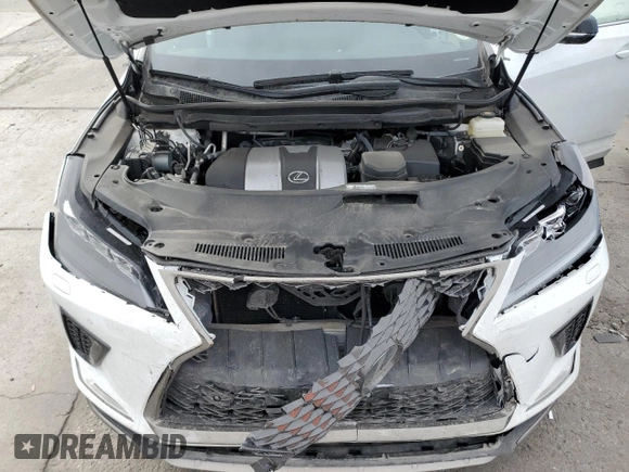 2021 Lexus RX 350 F Sport with VIN 2T2YZMDA9MC263436, listed as a Copart auction lot 70802402 with 18,069 mi miles and . Bid and sale history available at DreamBid. Image 12.