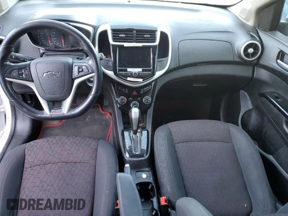 2019 Chevrolet Sonic LT with VIN 1G1JD6SB3K4114377, listed as a Copart auction lot 82630594 with 120,916 mi miles and Salvage title. Bid and sale history available at DreamBid. Image 8.