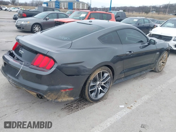 2016 Ford Mustang GT with VIN 1FA6P8CF2G5251819, listed as a IAAI auction lot 41542729 with 48,715 mi miles. Bid and sale history available at carsss.com. Image 4.