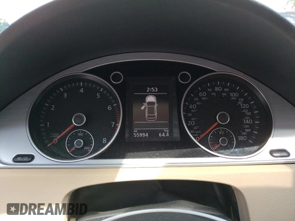 2016 Volkswagen CC Sport with VIN WVWBP7AN2GE502593, listed as a Copart auction lot 46624753 with 55,994 mi miles and . Bid and sale history available at DreamBid. Image 9.