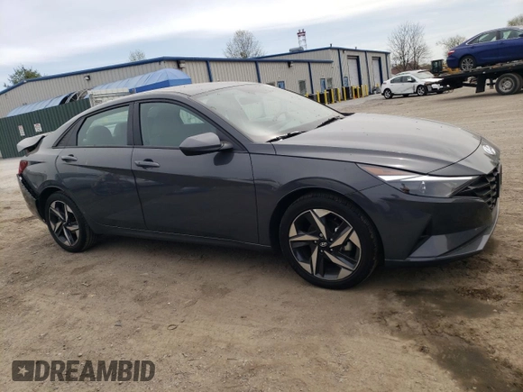 2023 Hyundai Elantra SEL with VIN KMHLS4AG5PU601333, listed as a Copart auction lot 53517865 with 40,937 mi miles and Salvage title. Bid and sale history available at DreamBid. Image 4.