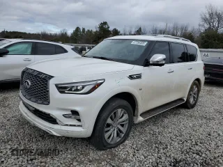 2019 Infiniti QX80 Luxe z VIN JN8AZ2NF8K9681398, wystawiony jako Copart lot #47756465 z przebiegiem 119 762 mil mil oraz Szkoda całkowita • Salvage title. Historia ofert i sprzedaży dostępna na DreamBid. Obrazek 1.