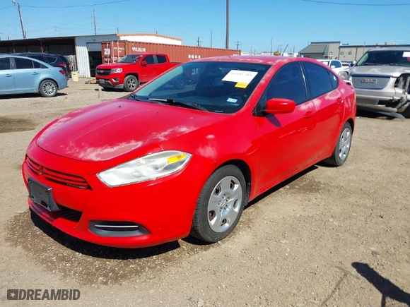 2016 Dodge Dart SE with VIN 1C3CDFAA1GD644030, listed as a IAAI auction lot 41656703 with 145,396 mi miles. Bid and sale history available at carsss.com. Image 2.