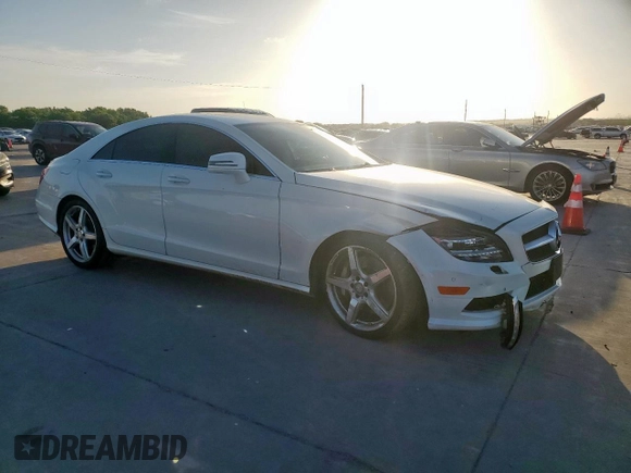 2014 Mercedes-Benz CLS 550 with VIN WDDLJ7DB3EA116671, listed as a Copart auction lot 62872145 with 108,257 mi miles and Salvage title. Bid and sale history available at DreamBid. Image 4.
