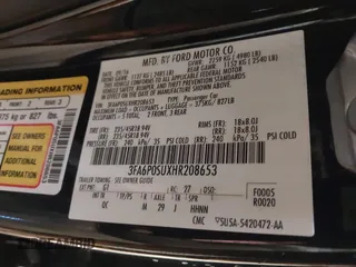 2017 Ford Fusion Titanium with VIN 3FA6P0SUXHR208653, listed as a IAAI auction lot 41312067 with 62,601 mi miles and . Bid and sale history available at DreamBid. Image 9.