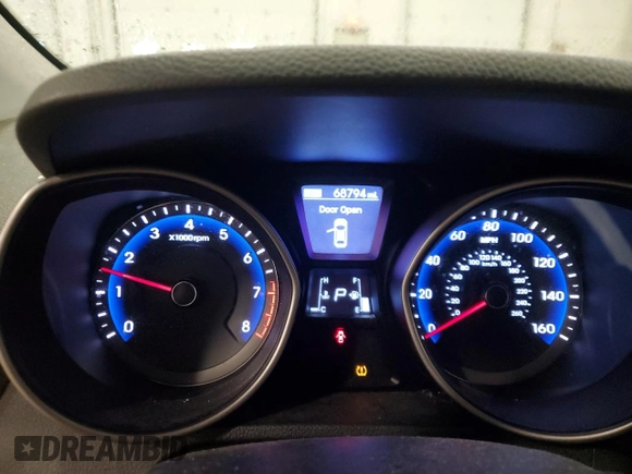 2013 Hyundai Elantra GT with VIN KMHD35LE2DU047179, listed as a Copart auction lot 75450994 with 68,794 mi miles and Salvage Title. Bid and sale history available at carsss.com. Image 9.